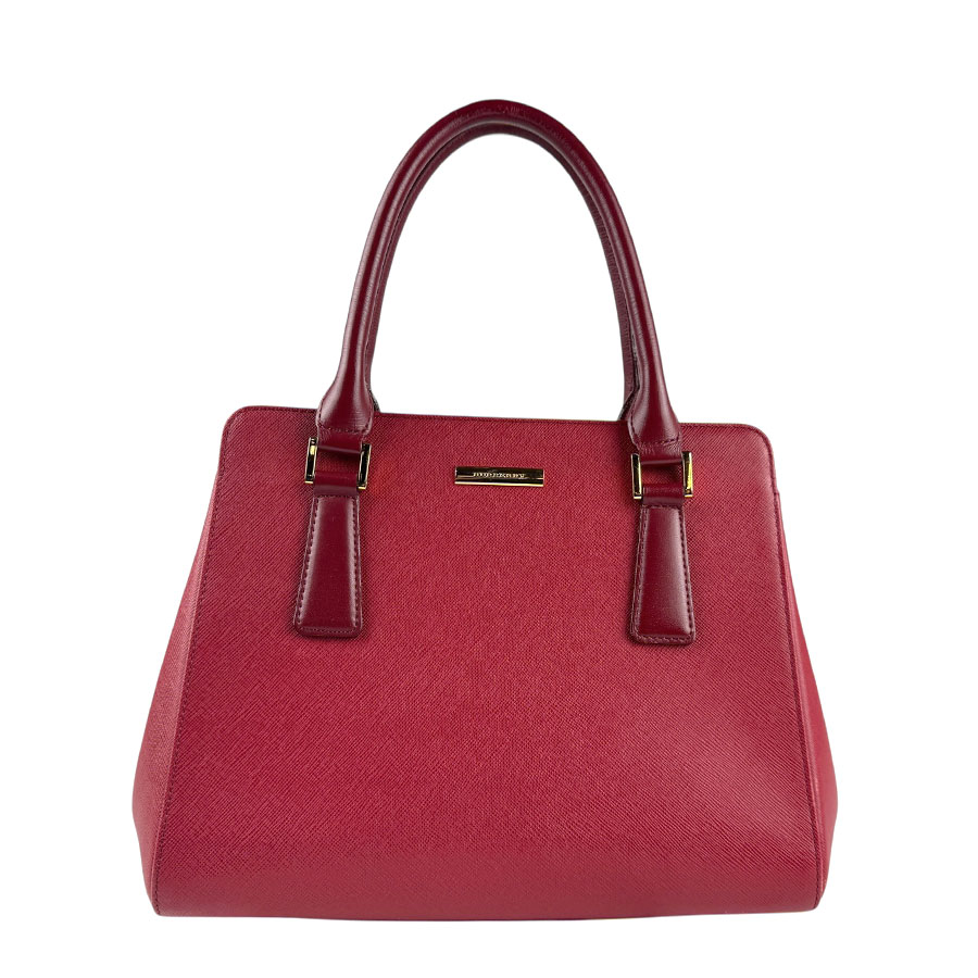 バーバリー BURBERRY ハンドバッグ レザー レッド レディース z5859
