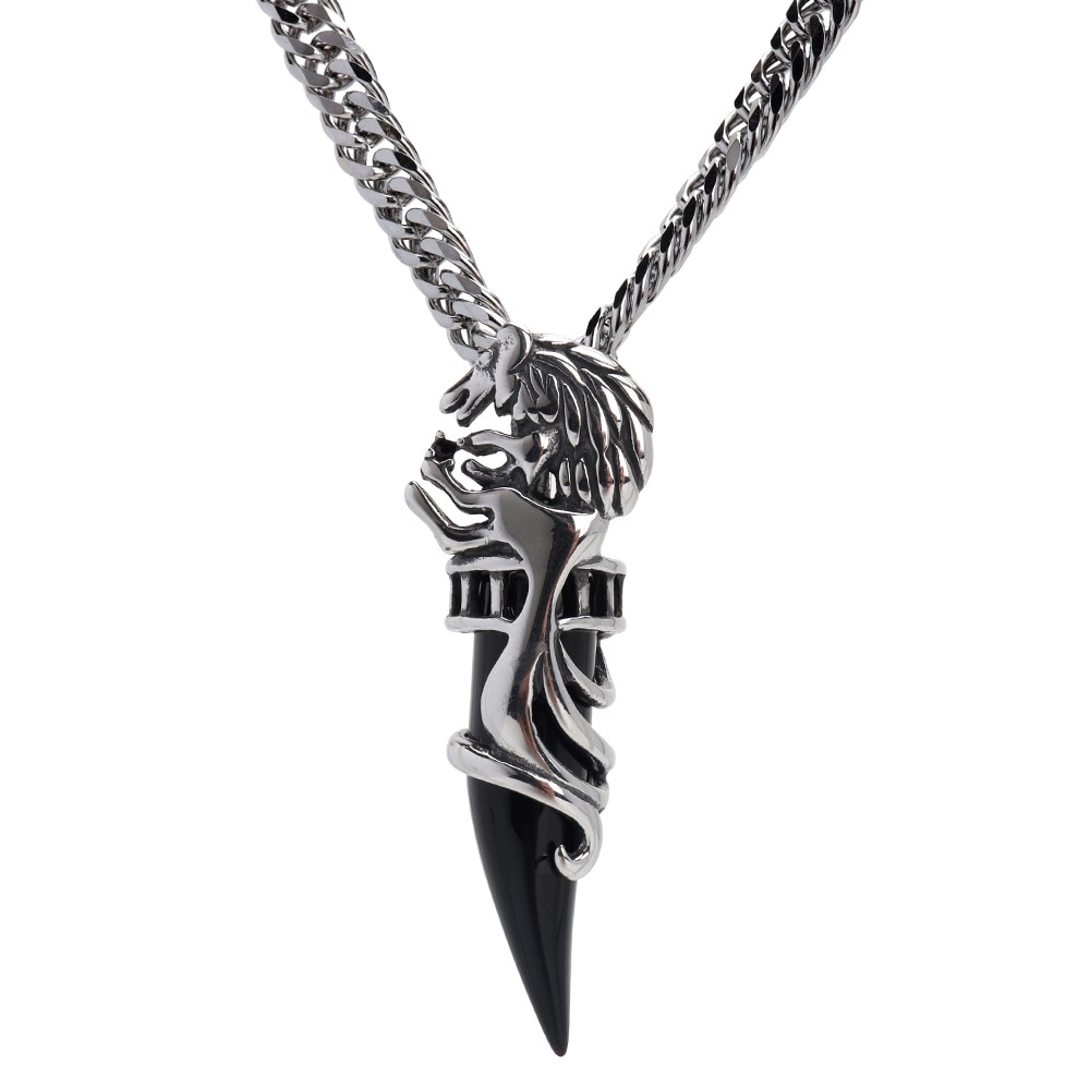 ブラックウルフファング＆ダブル喜平 [n882-n348-6mm] 5,592円