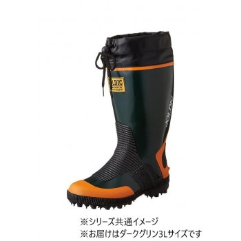 福山ゴム工業 長靴 スパイクジョイ 23Lダークグリン AA89100