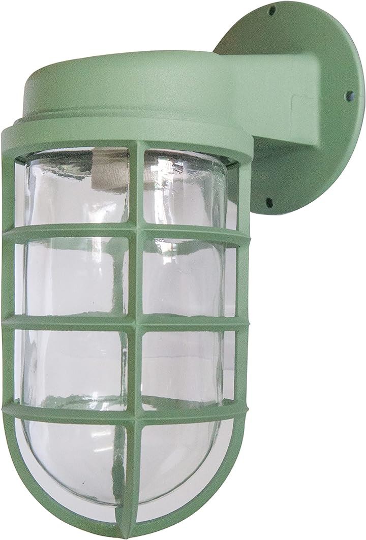 KY LEE ブラケットライト マリン風ランプ 照明器具 船舶 電球なし 間接照明 玄関照明 店舗照明 壁付け照明 インテリア照明 防雨型 グリーン( WAL-0411)