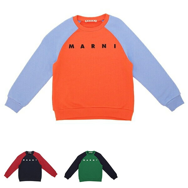スウェット トレーナー カラーブロック キッズ ロゴ ブルー キッズ 子供服 M00818M00NI FELPA