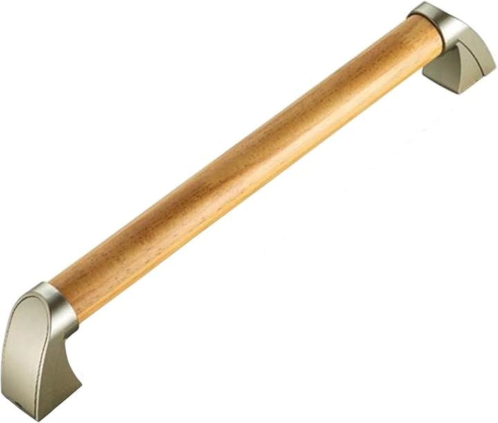 手すり 屋内 玄関 トイレ 介護 階段 風呂 室内 浴室 後付け 木製 縦 I型 転倒防止 立ち上がり補助 高齢者対応 取り付け ステンレス 金具 ドアノブ ハンドル / 2本セット 5,702円