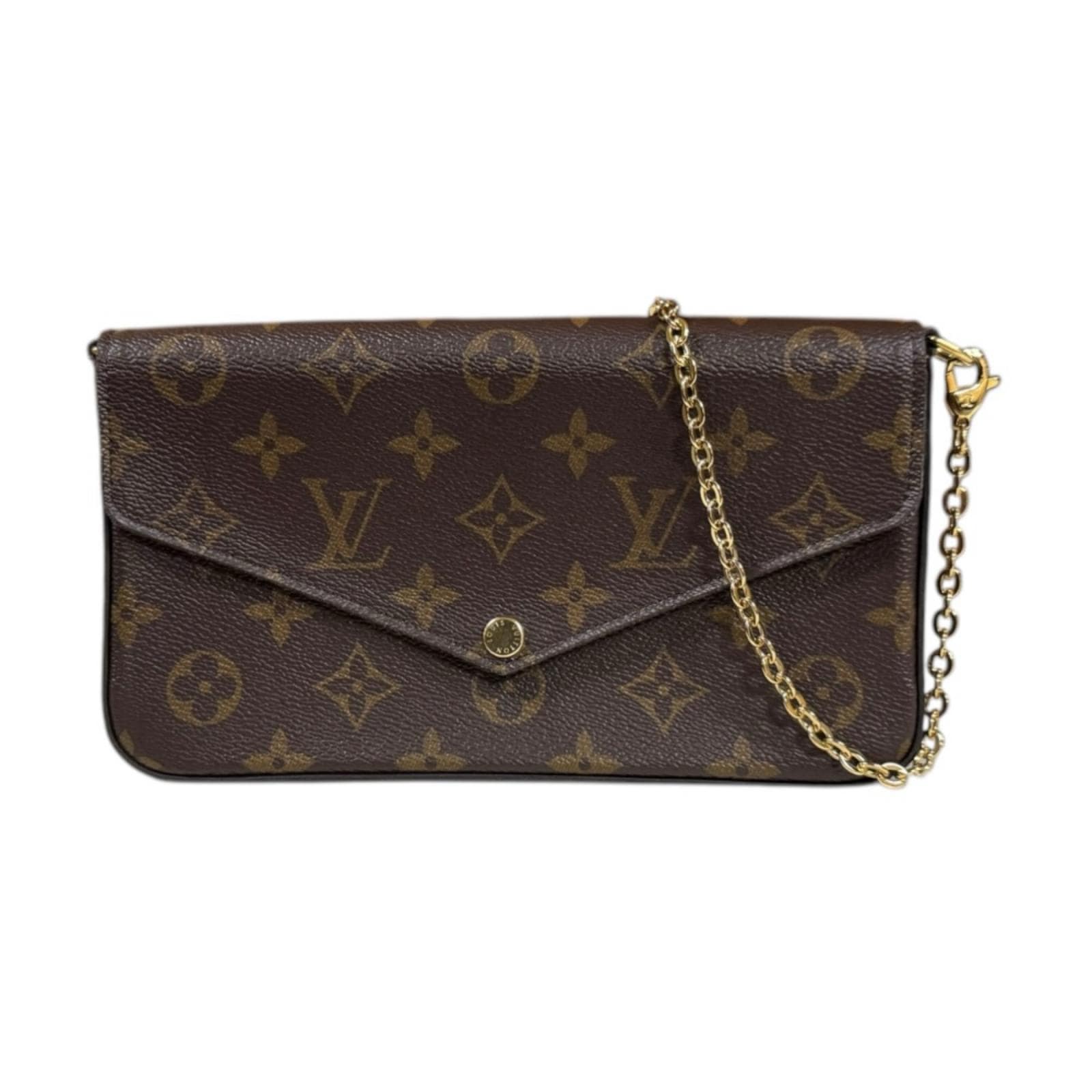 ルイヴィトン ポシェット フェリシー モノグラム ショルダーバッグ モノグラムキャンバス M61276 ブラウン LOUIS VUITTON 中古 美品