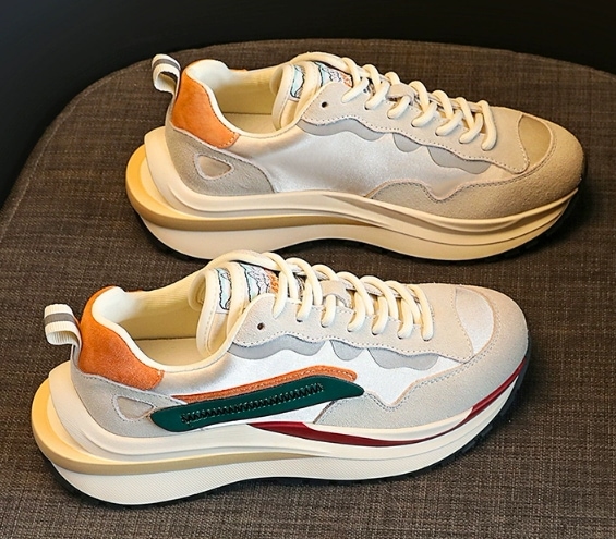 レディース スニーカー ランニング スポーツ ダンス スポーツシューズ トレーニングシューズ 5cm 厚底 美脚 脚長 カジュアル おしゃれ かっこいい スポーティー ボーイッシュ クール 存在感
