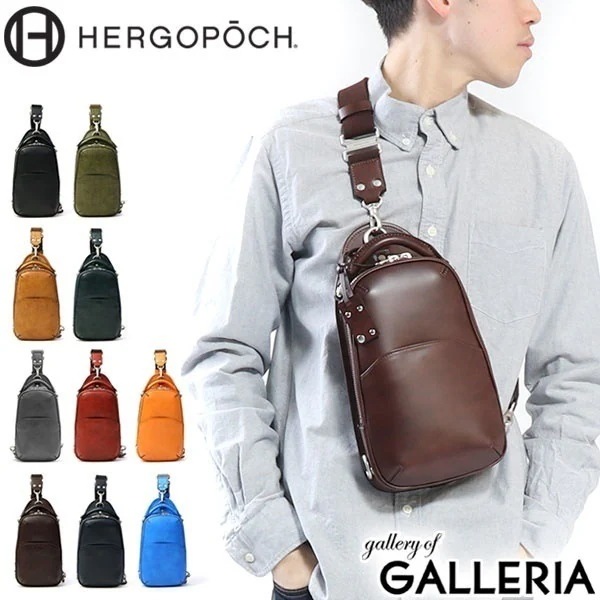 正規取扱店エルゴポック HERGOPOCH ワンショルダーバッグ ボディバッグ メンズ レディース 本革 レザー 06-OS 06N-OS