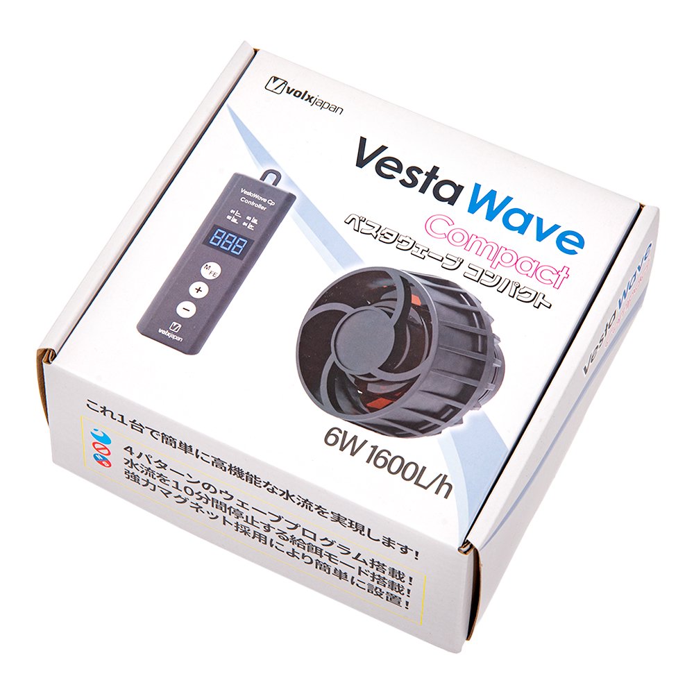 ボルクスジャパン　ＶｅｓｔａＷａｖｅ　Ｃｏｍｐａｃｔ　６Ｗ　１６００Ｌ／ｈ　ウェーブポンプ　水流ポンプ　ＣＲＣ10―35―65―20―20