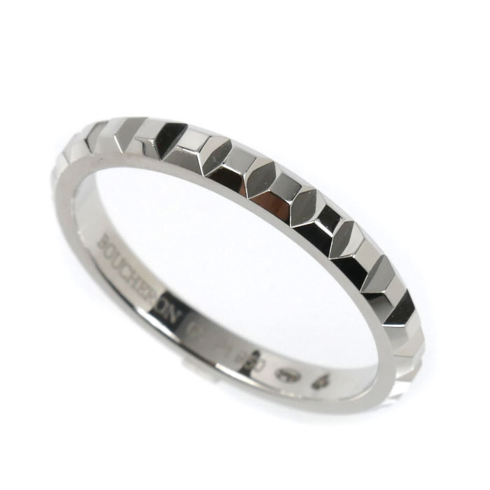 Boucheron ブシュロン Pt950プラチナ クルドパリ ミディアム リング・指輪 JAL00109 19.5号 60 5.7g ユニセックス 中古 美品