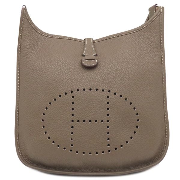エルメス HERMES ショルダーバッグ エヴリン3 PM トリヨンクレマンス エトゥープ シルバー金具 グレージュ A刻印 【保存袋】【中古】 231,750円
