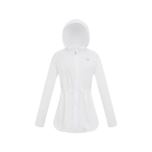 女性コアジップアップロングカバーアップ（A6BL1QR42_WHT）