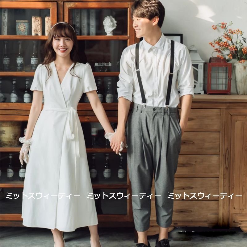 春夏新作モデル ホワイト エレガント 大人可愛い 結婚式 ロングドレス ウェディングドレス ブライダル 前撮り 花嫁 二次会 ウエディングドレス シンプル ワンピース リゾート ドレス Size M Sindsepers Org Br