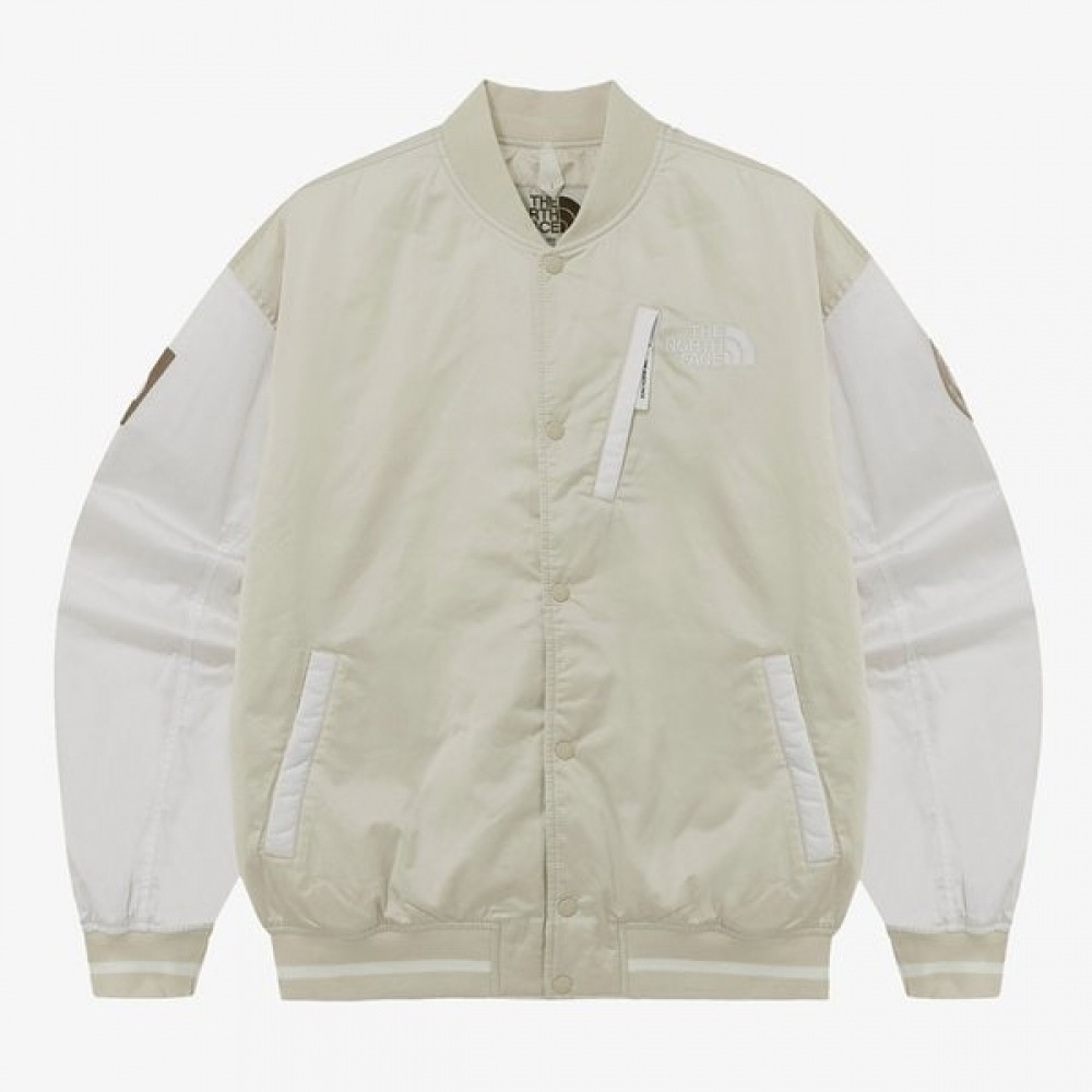 [ノースフェイス公式] NJ3NQ60Mホワイトレーベルプレーヤーバーシティジャケット_クリーム
