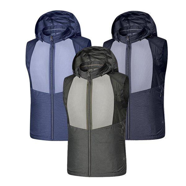 メズナムKSV7134Mメッシュナイロン男性用夏登山ベスト