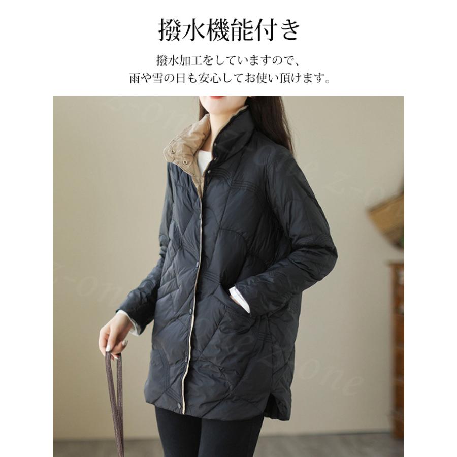 ダウンコート 中綿ダウンコート 冬新作 レディース ロング 軽量 ポケット付き ダウンジャケット ダウン コート ロングコート 厚手 暖かい