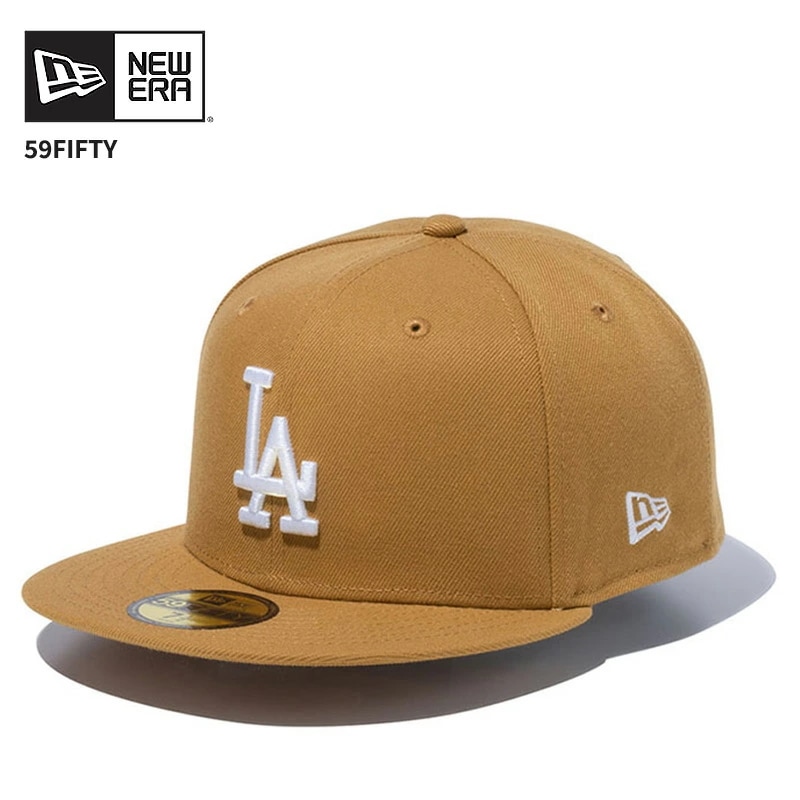 ニューエラ メンズ MLB キャップ 帽子 NEW ERA 59FIFTY ロサンゼルス・ドジャース ウィート × ホワイト CAP 14525216