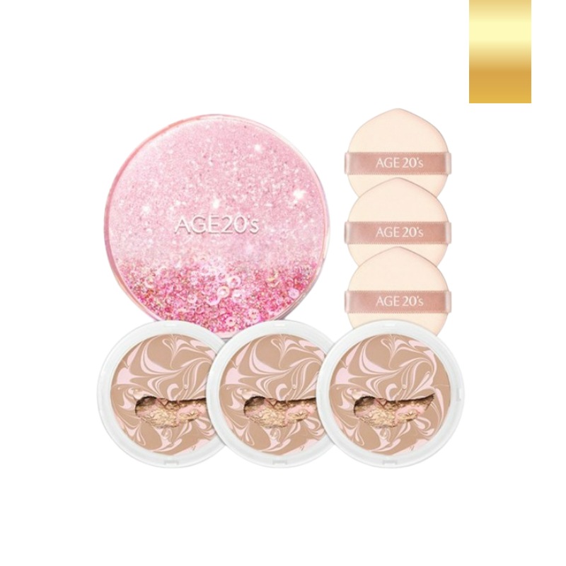 [ピンクエディション]ニューオリジナルエッセンスカバーパクト(本品1個+詰め替え3個)