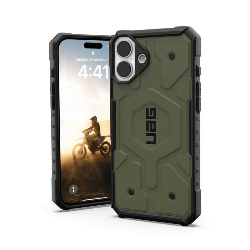 UAG　iPhone 16 Plus 耐衝撃ケース MAGSAFE対応 PATHFINDER オリーブ　UAG-IPH24LB-MS-OL