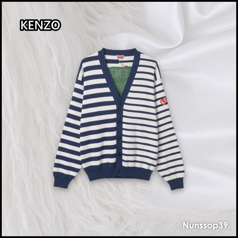 KENZO ストライプ カーディガン