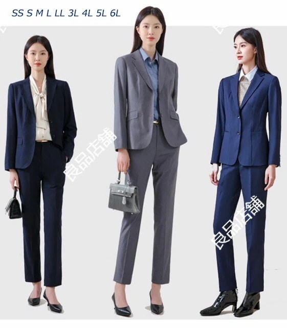 リピーター続出上品 3色 2点セット/３点セット 長袖ジャケット+シャツ+パンツ 無地 ビジネス 通勤 OL セレモニースーツ スタイリッシュスーツ レディーススーツ XS～6XLママスーツ パンツス