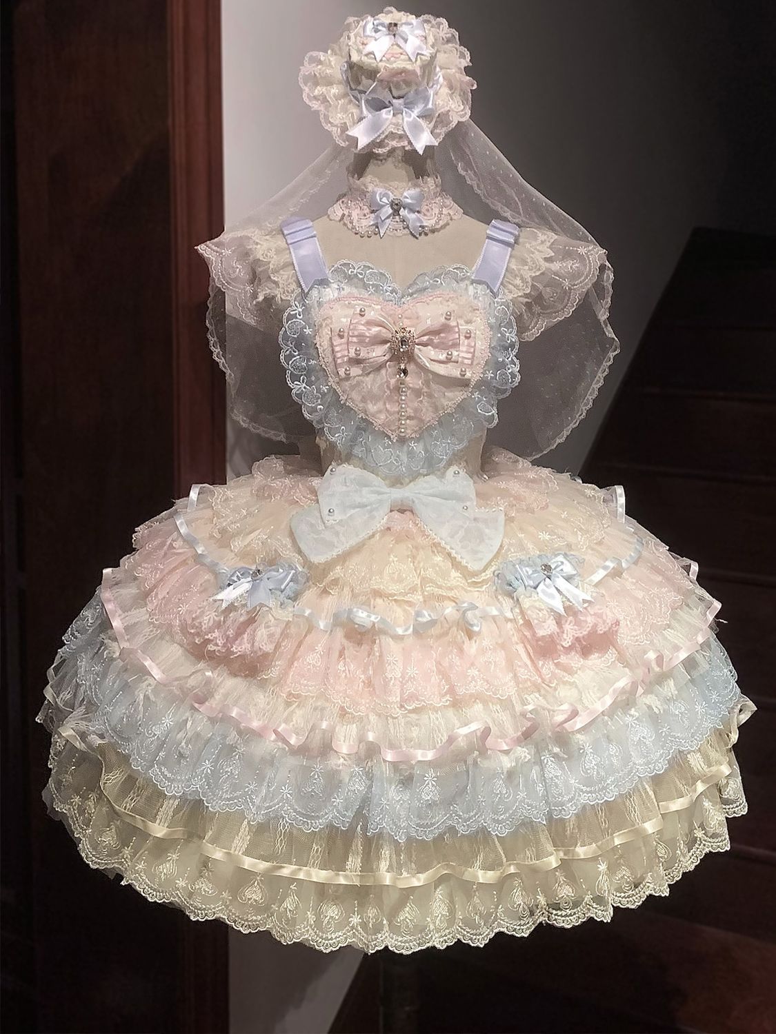 ドレス ロリータ甘い花嫁jskサスペンダー