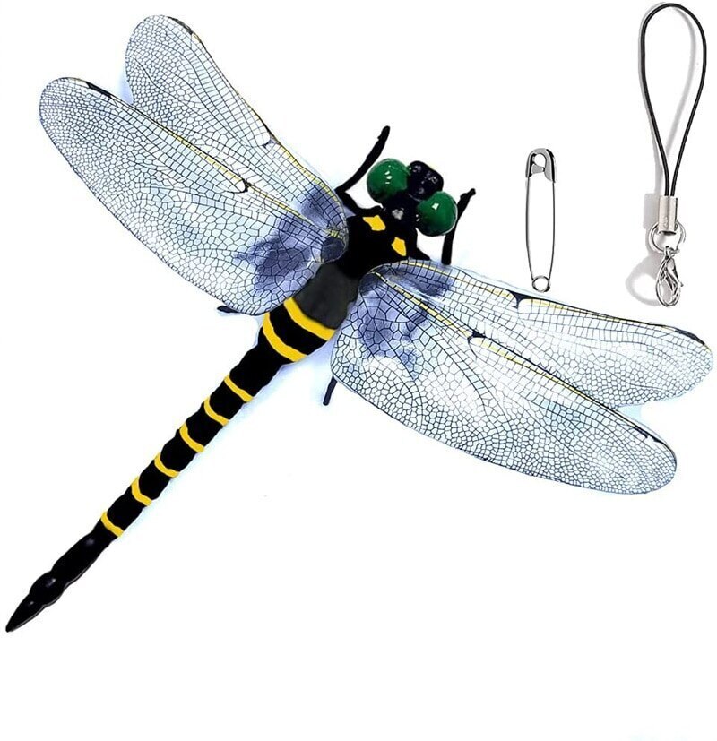 【在庫処分】30セット 12cm級 オニヤンマ トンボ ブローチ 虫除け リアル フィギュア プラモデル おもちゃ 模型 スタチュー お釣り キャンプ バーベキュー 釣り 海水浴