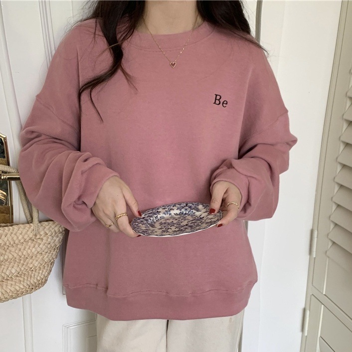 スウェット トップス トレーナー 長袖 クルーネック かわいい 大人可愛い シンプル カジュアル