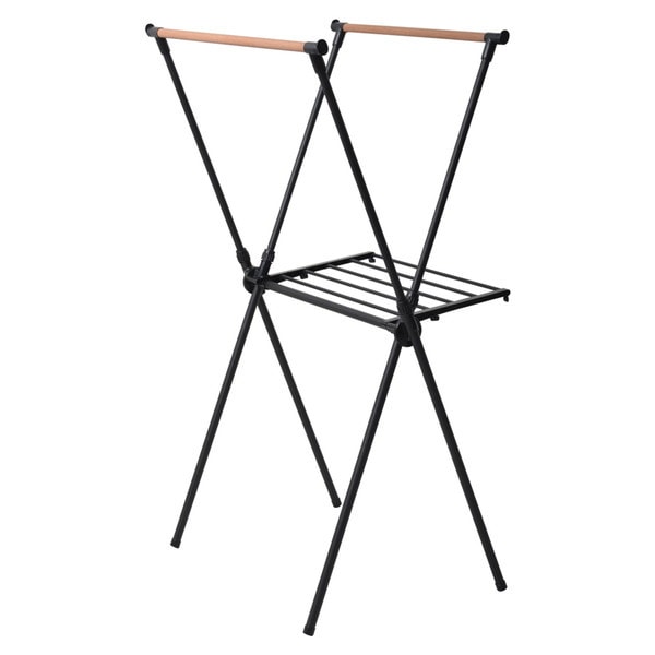 B.Bファニシング ONLR-0066BLK クロス洗濯物干しハンガーラック ブラック メーカー直送