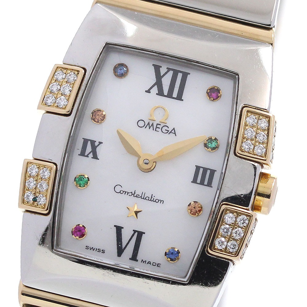 オメガ OMEGA 1284.79 コンステレーションミニ クアドレラ ダイヤ クォーツ レディース _863332【中古】