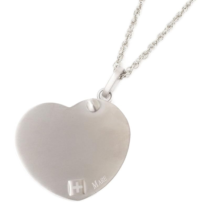 男女兼用 純チタン マーレ ピルケース ハート型薬入れ チタンピルケース