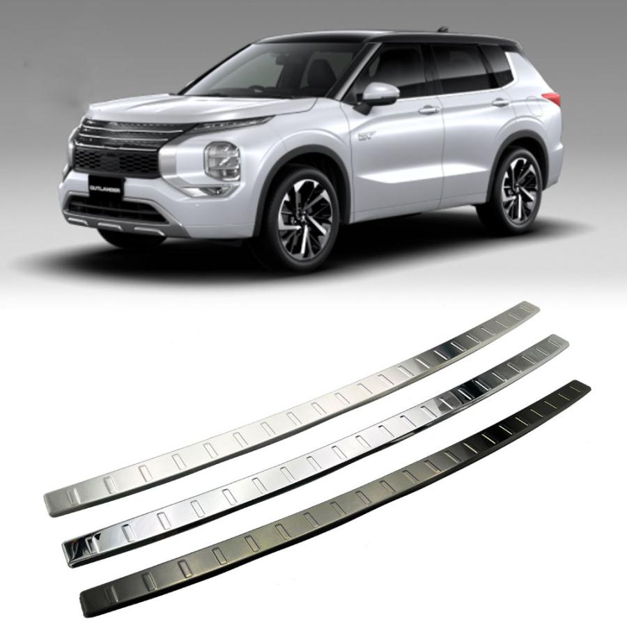 新型 アウトランダー トランクバンパープロテクター 三菱 Outlander PHEV GN系 GN0W インテリアパネル アクセサリー トランクステップガード カバー