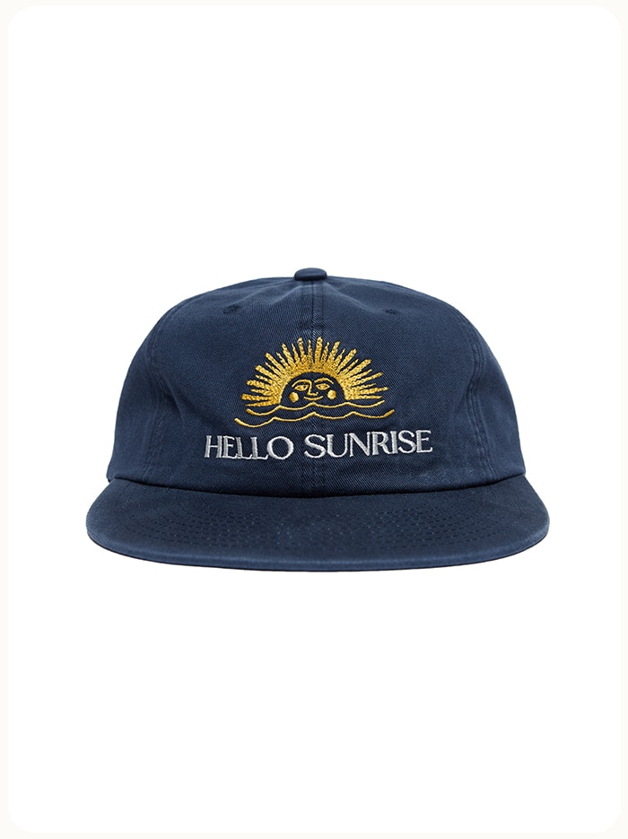 HELLO SUNRISE ネイビーキャップ