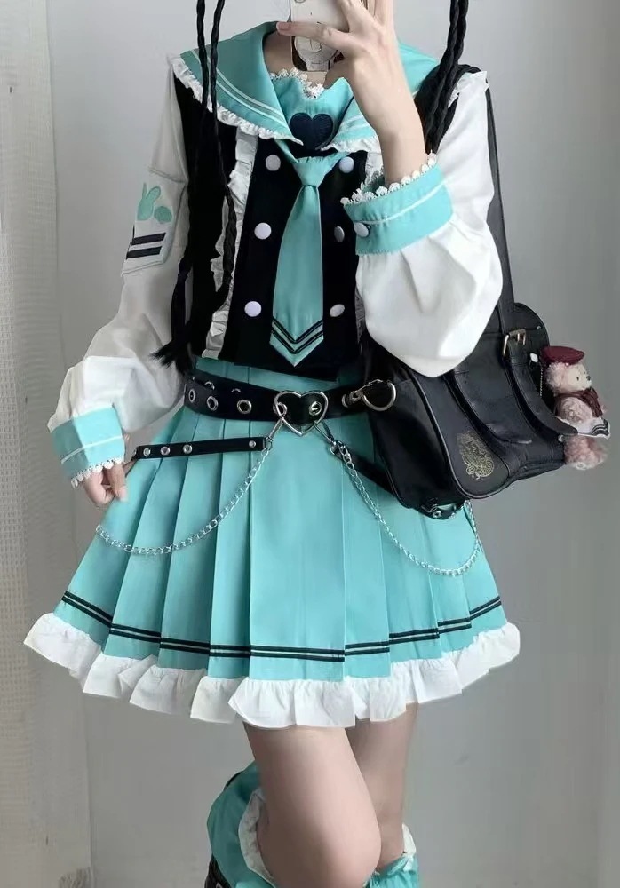 JK制服女子大生風セーラー服和風甘可愛い学生服韓国ファッション春秋服