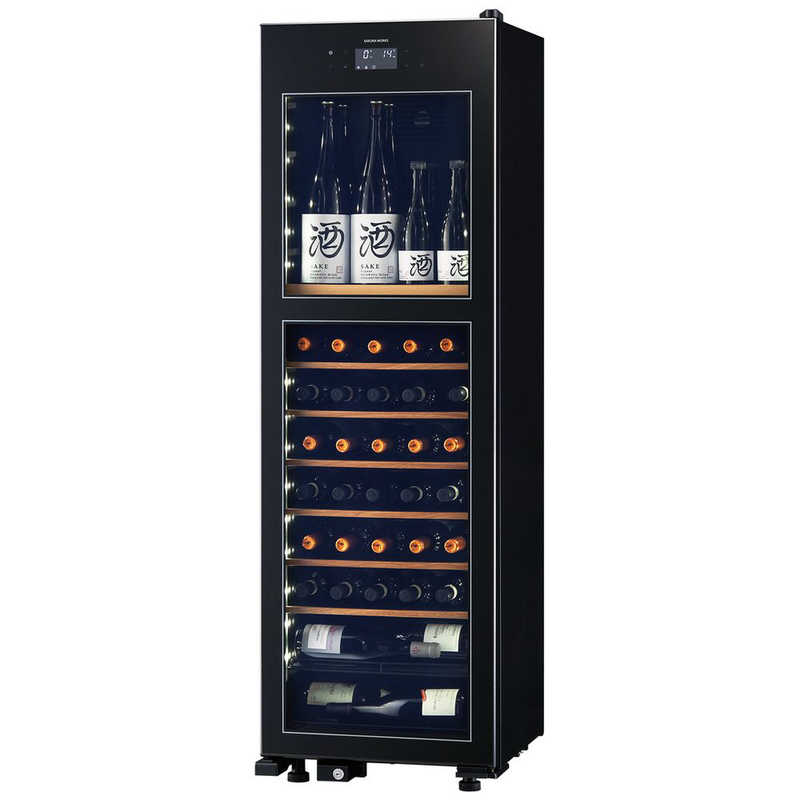 さくら製作所　氷温冷蔵機能付き 日本酒＆ワインセラー 氷温 M2シリーズ 黒 63本 右開き　LX63DM2Z-RH-B（標準設置無料）