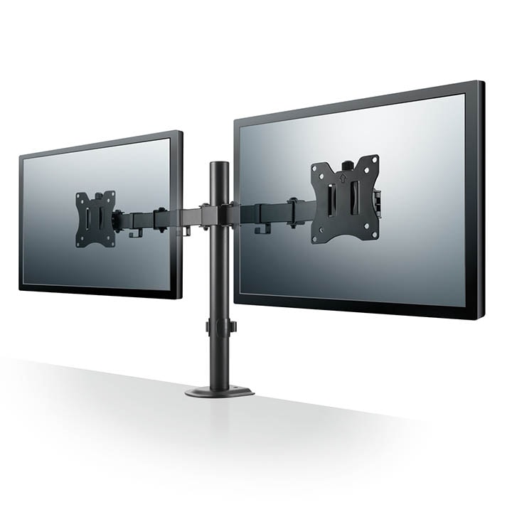 エレコム モニターアーム ディスプレイアーム ダブルアーム ロング ブラック DPA-DN01BK