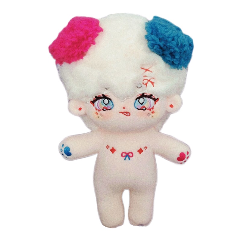 二色の耳 かわいい男の子 ぬいぐるみ 20cm 本体 無属性 いたずら 着せ替え人形 日常服人形 韓国ファッション アイドル ぬいぐるみ用 ドールウェア ぬいぐるみ 20cm 服 靴 洋服
