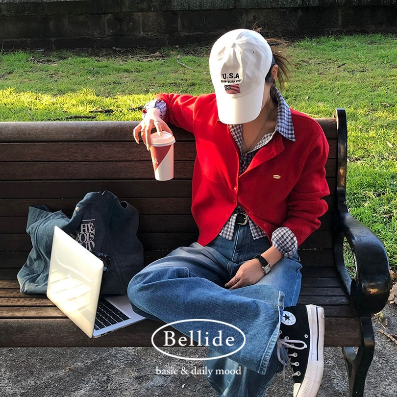 [BELLIDE MADE] デイラウンドペンダントカーディガン cd1249