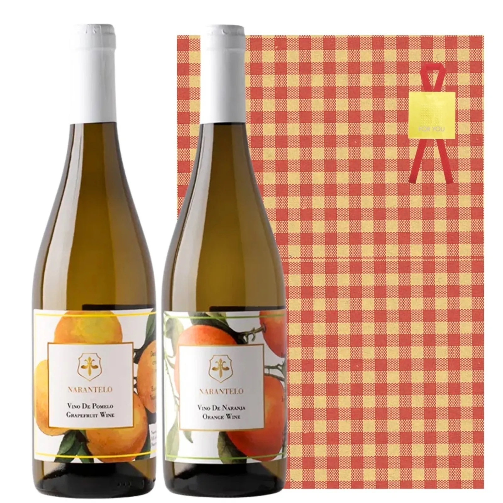 [ワインギフト] ナランテロ 果汁100%ワイン オレンジ＆グレープフルーツのギフトセット （ナランハス・チェ） ギフト箱入り [ラッピング付]