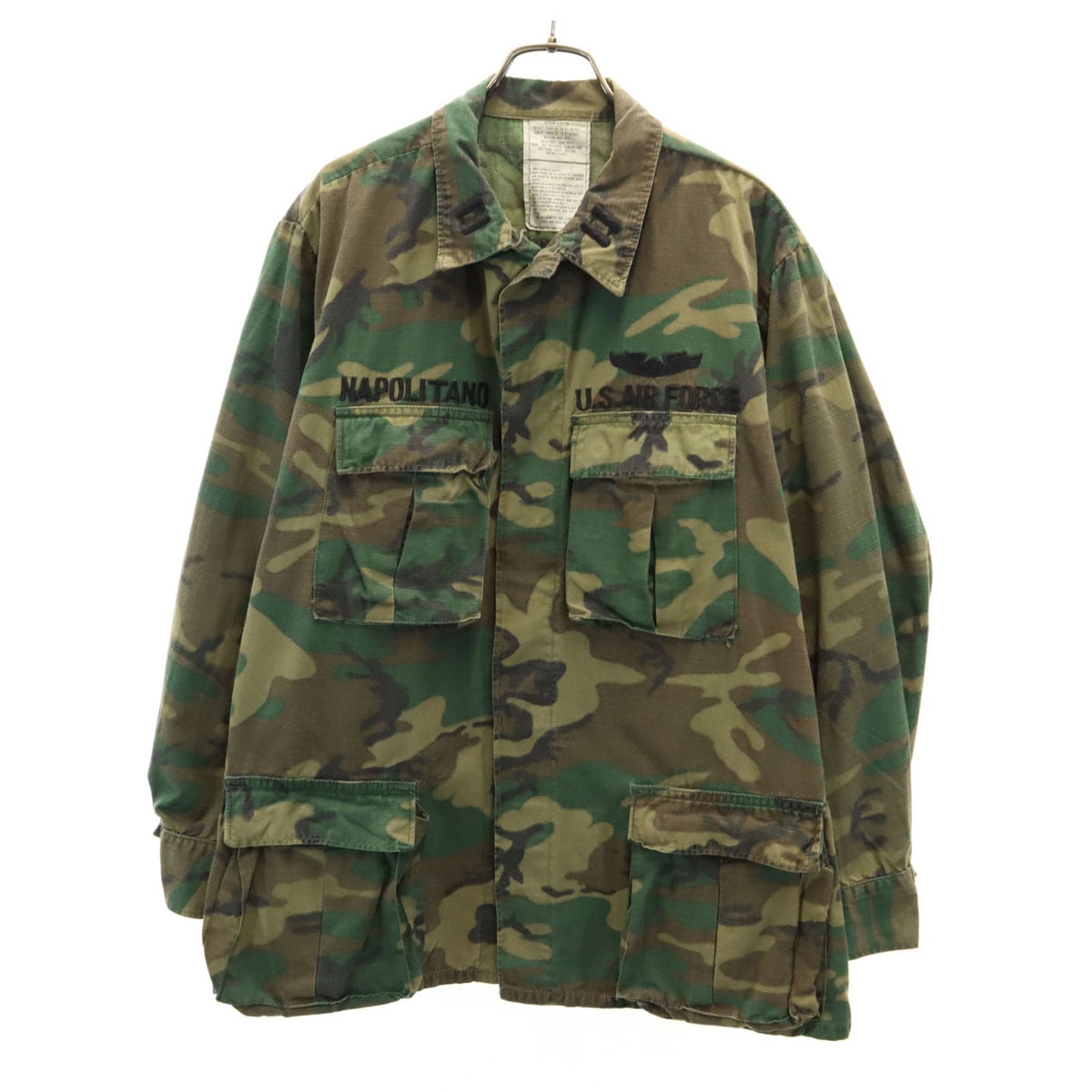 US ARMY アメリカ軍 70s ヴィンテージ ファティーグ DSA カモフラ柄 ジャケット M カーキ ミリタリー 迷彩 メンズ 古着