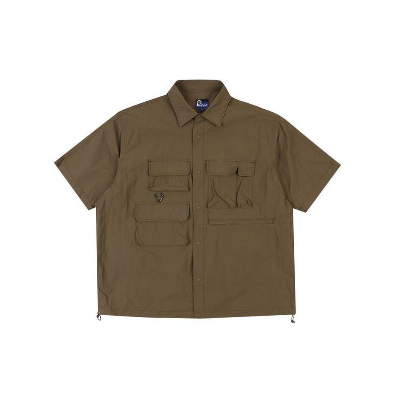 ペンフィールド PENFIELD MULTI ポケット パッカブル ハーフシャツ ブラウン FQ2WR40U 480374