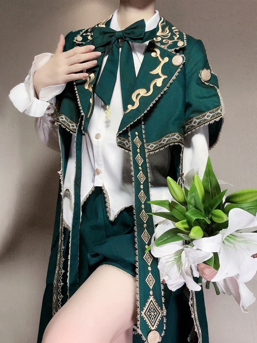 リトルプリンススーツロリータロリータマントアーミーロリータスーツ秋ショタロリータドレス