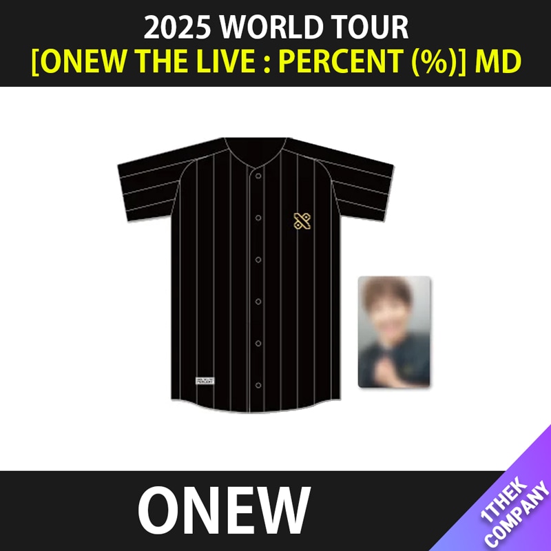 ONEW THE LIVE : PERCENT(%) 公式 UNIFORM 2025 ONEW THE LIVE : PERCENT (%) IN SEOUL SHINEE OFFICIAL MD