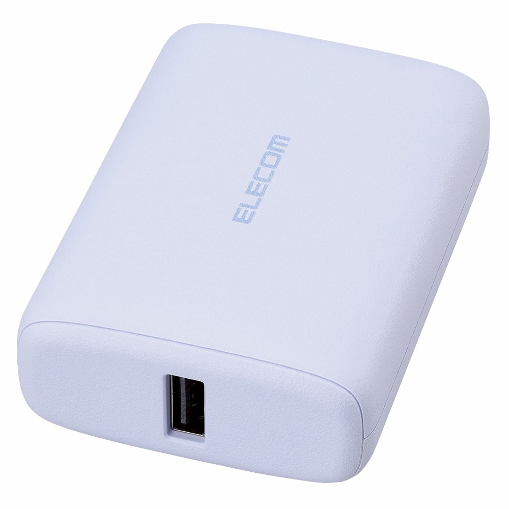 エレコム DE-C46L-10000PU モバイルバッテリー 10000mAh 大容量 軽量 小型 PD 20W 入出力( USB Type-C ×1) 出力( USB-A ×1) C-Cケーブル付属