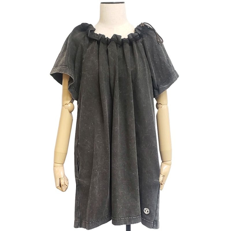 スキューバトリム ジャージドレス 1AFFD2 ワンピース Sサイズ グレー ブラック/180642【中古】