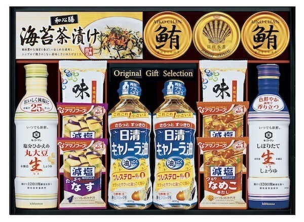 ｷｯｺｰﾏﾝ＆ｱﾏﾉﾌｰｽﾞ＆日清ｵｲﾘｵ ﾊﾞﾗｴﾃｨｾｯﾄ ASC-100 内祝い お彼岸 お祝い 出産祝い 結婚祝い お供え 粗供養 満中陰志 香典返し お返し お礼 快気祝い お見舞い 敬老の