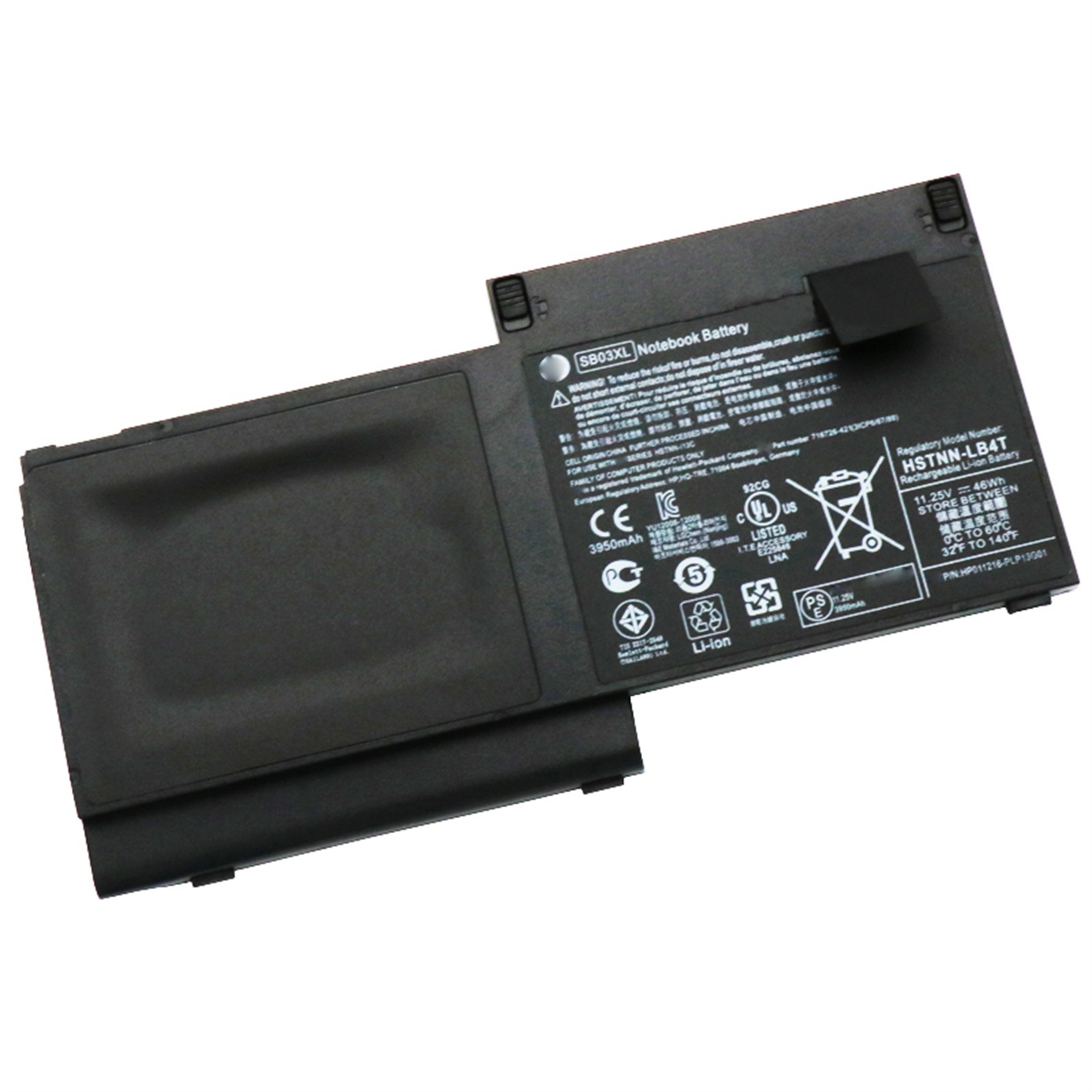 SB03XL バッテリー 電池 46Wh/3950mAh EliteBook 820 G1/G2 E7U25ET F6B38PA HSTNN-I13C SB03XL 電池・HPノートパソコン互換 交換