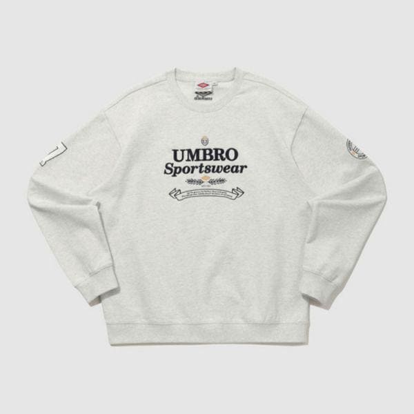 O HBL ブリティッシュカジュアル スウェットシャツ ライトグレー UQ111CFS21OMG 931474