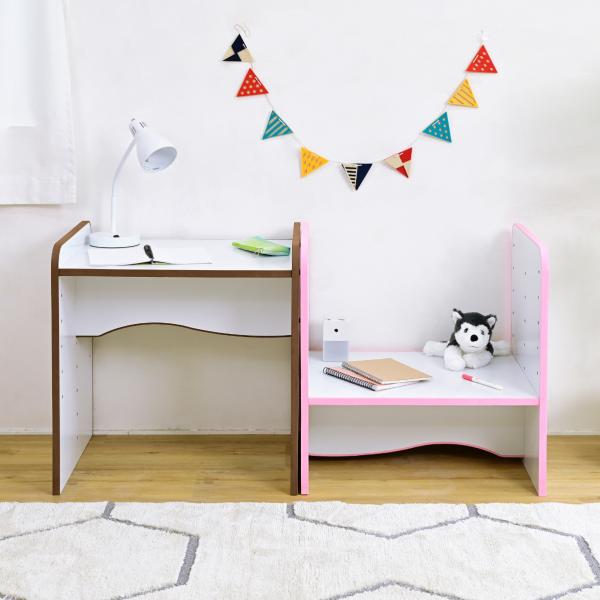 デスク 机 子供用 子ども用 キッズデスク 安全 安心 高さ調節 調整 天板 座卓 EVA クッション素材 低学年 小学校 保育園 幼稚園 学習机 学童 かわいい おしゃれ
