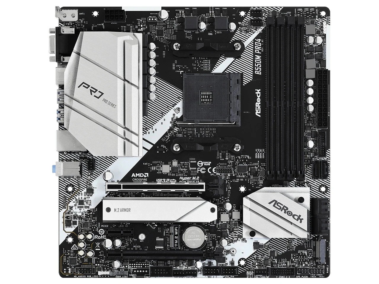 B550M Pro4 MicroATXマザーボード