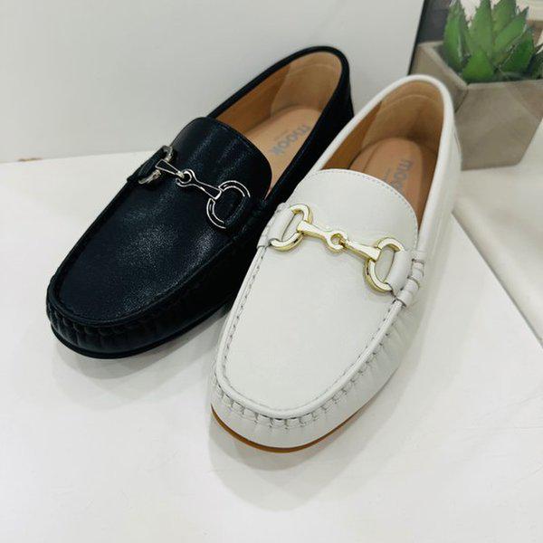 mook 女性 カジュアルローファー 単靴 2color