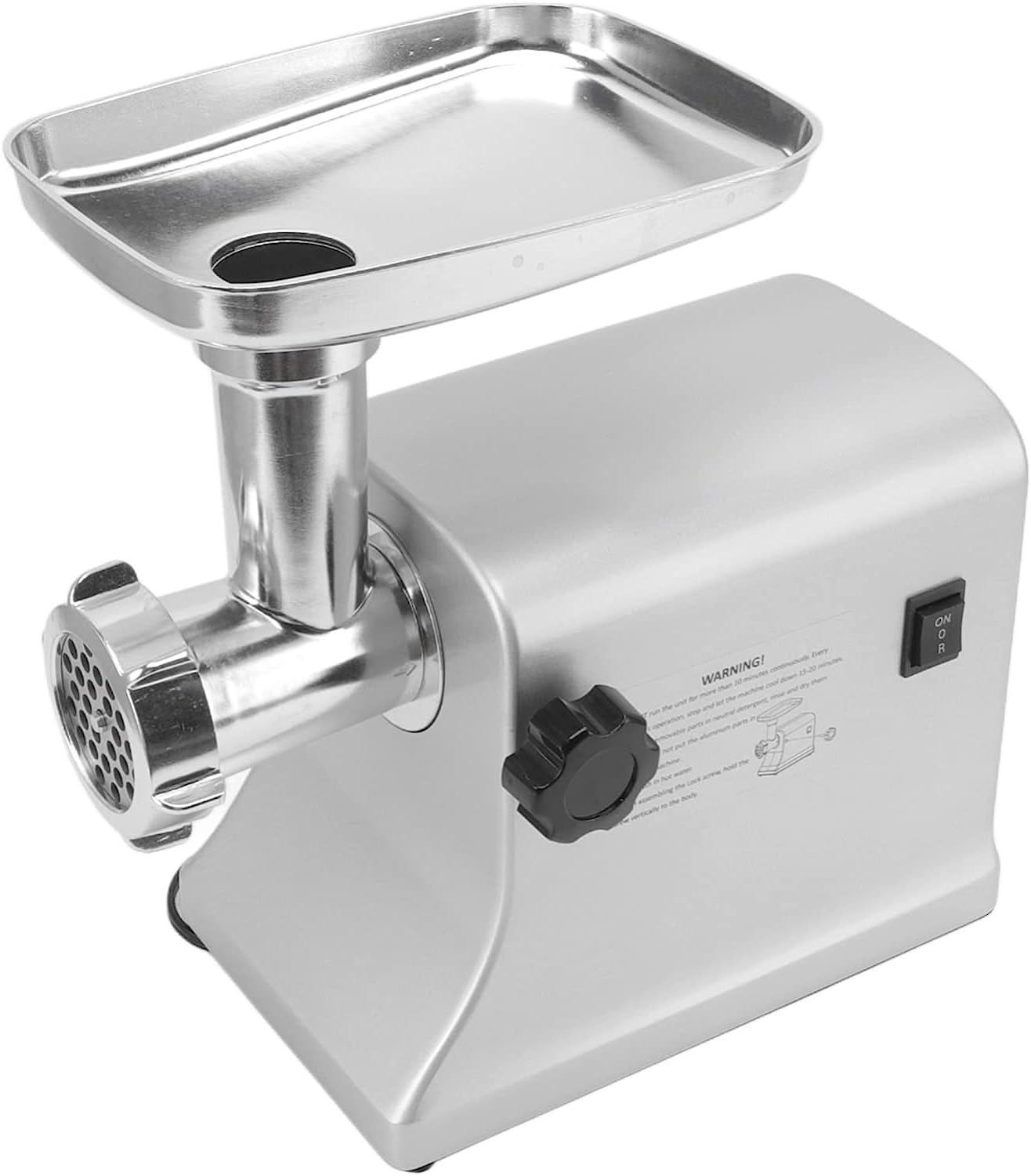 ミートグラインダー最大2000W電気ステンレススチールヘビーデューティーフードグラインダー3サイズのブレードプレートを備えた耐久性のあるスタンドミートミンサーホームキッチン用ソーセージメーカー