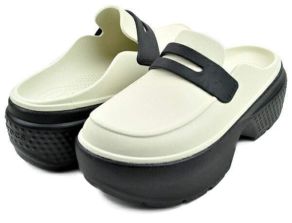 ストンプ ローファー リンネ ブラック 厚底 クロッグ ミュール スリッポン